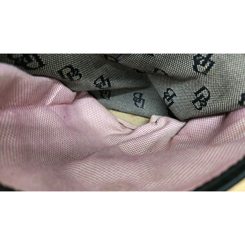 Vintage Dooney & Bourke  Signature Monogram Canvas Tote Bag Black/Grey,‎ Medium - Picture 4 of 16
